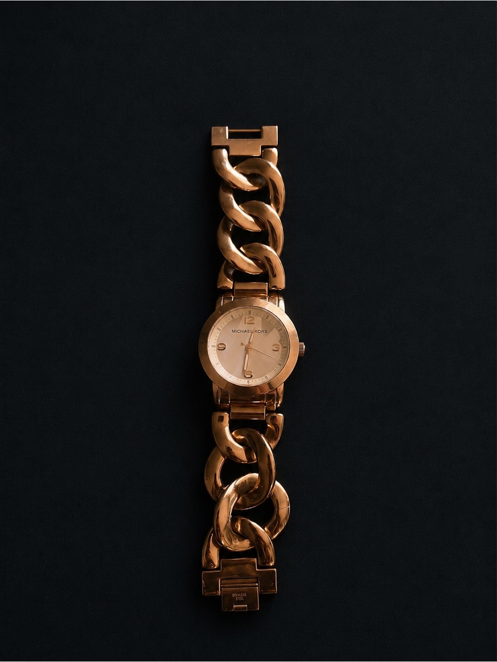 Michael Kors Gold Chunky Chain Bracelet Watch